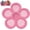 Pink, variant on Flower Shape Floating Garden Feeder, Floating Bee Waterer with Safe Landing, Pad Non Drown Design Bee Island Drinking Station for Butterfly Farm Pond Fountain Outdoor Backyard Patio Deck (Yellow)