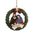 thumbnail image 1 of Colgante acrílico de doble cara La Vida Bella para espejo retrovisor coche decoración árbol de Navidad 8*8cm 3mm, 1 of 4