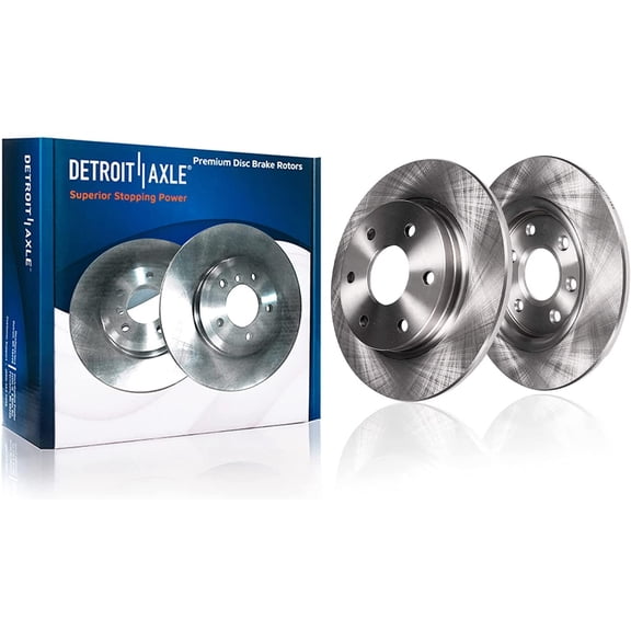 Detroit Axle - Rear Brake Kit for 2006-2010 Hummer H3, 2009-10 H3T Disc Brake Rotors 2007 2008 Replacement: 12.28" Rotor