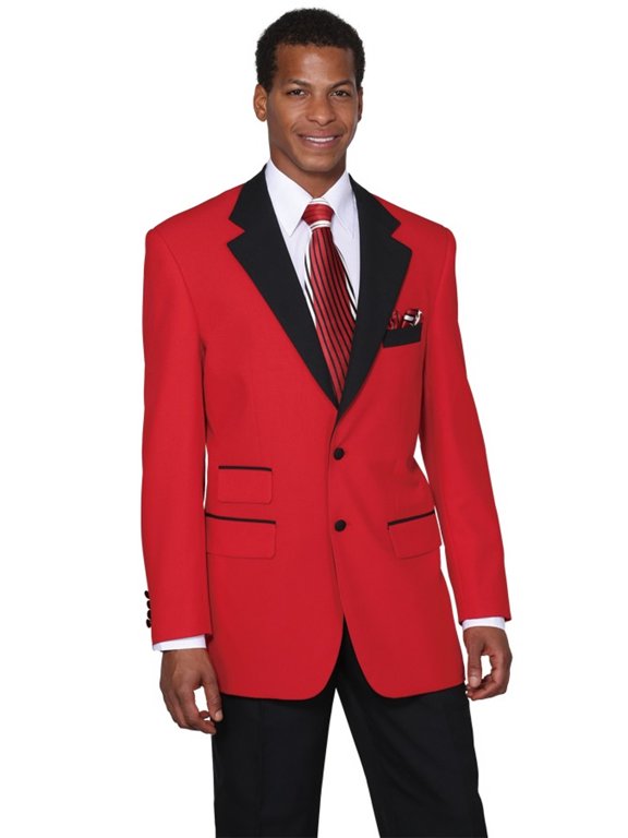 Tuxedo Red Jacket Tuxedo for Men Black Pants Tux Milano 7022