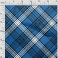 thumbnail image 3 of oneOone Polyester Spandex Blue Fabric Tartan Sewing Fabric By The Yard Printed Diy Clothing Sewing Supplies 56 Inch Wide-8121, 3 of 4