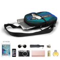 thumbnail image 3 of Lsque Scooby-Doo Pattern Chest Package – Foldable Waterproof Chest Bag with Adjustable Shoulder Strap, Double Zipper Compartments & D-Buckle Design, 3 of 7