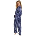 thumbnail image 2 of Angelina Cozy Fleece Notch Collar Pajama Set with Pockets (1-Pack), 2 of 4