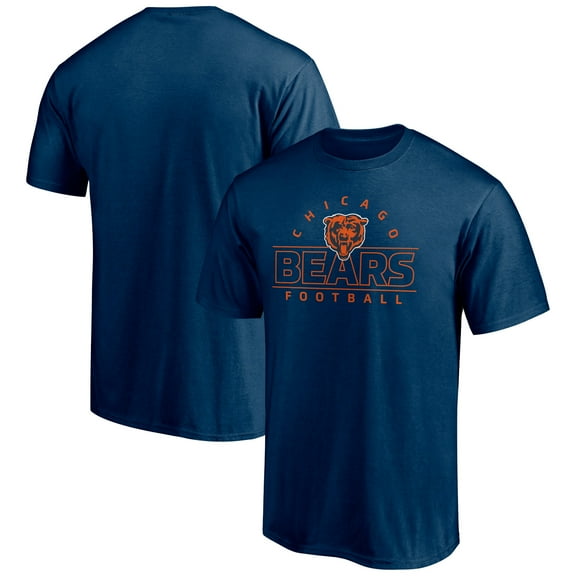Men's Navy Chicago Bears Dual Threat T-Shirt