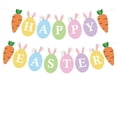 thumbnail image 1 of party balloons Happy Easter Decorations Pull Flags Banner Colorful Cartoon Rabbit Pull Flags Pull Flowers Party Decoration, 1 of 3