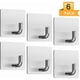thumbnail image 1 of Ganchos adhesivos para toallas, ganchos de pared autoadhesivos de alta resistencia para cocina y baño, ganchos de acero inoxidable de fácil instalación, 1 of 5