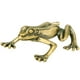 thumbnail image 1 of GOOHOCHY Estatua de animales de latón vintage mini figura de rana en forma de latón estatua de animales realistas, 1 of 7