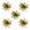 Gold, variant on 100Fens Christmas Tree Ornaments Christmas Simulation Flower Xmas Ornament 5Pcs