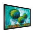 thumbnail image 2 of Designart 'Colourful Landscape Trees Impressionist II' Modern Framed Art Print, 2 of 4