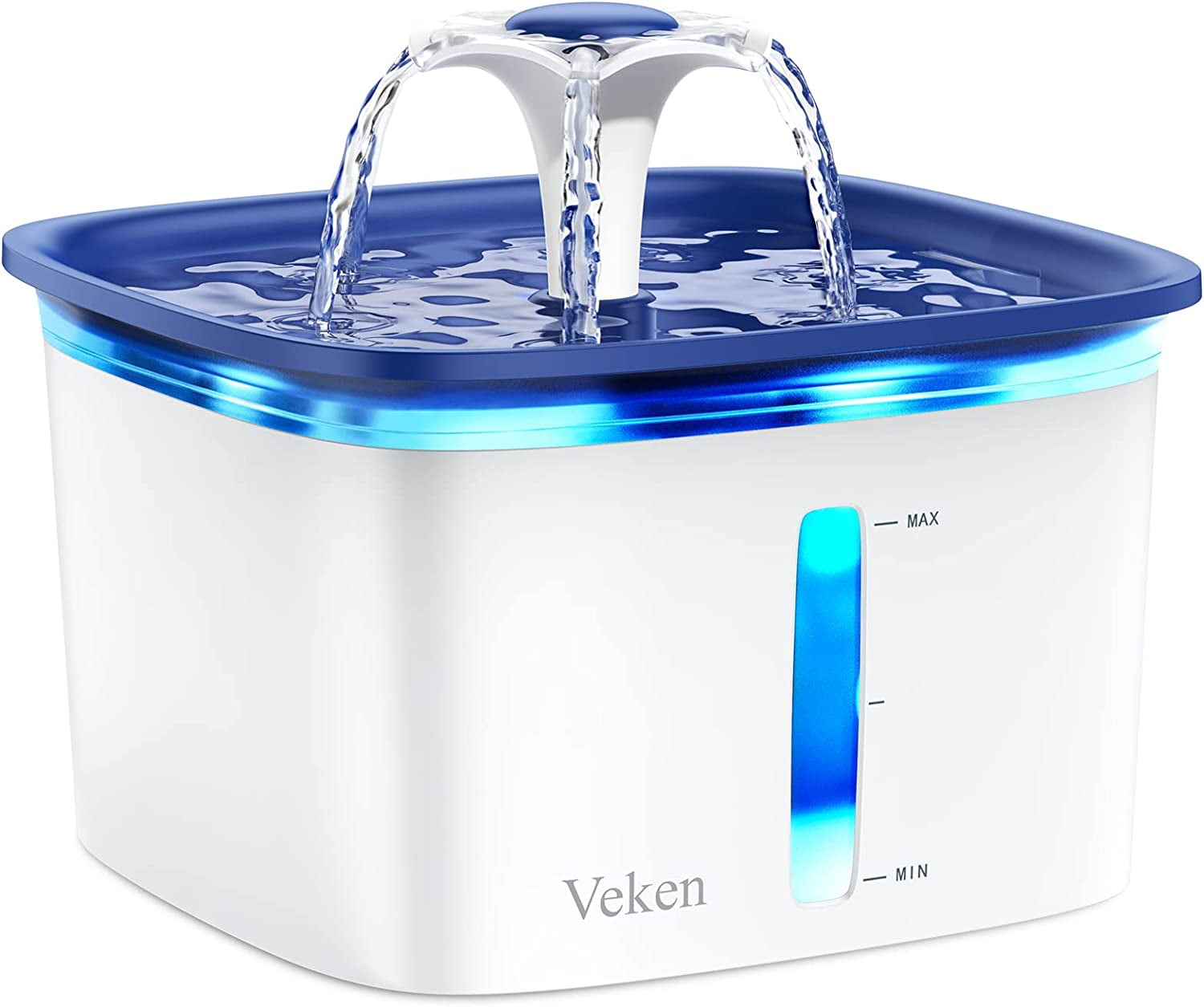 Veken 95oz/2.8L Pet Fountain, Cat Dog Water Fountain Dispenser with