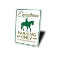 thumbnail image 4 of Equestrian Parking Novelty Sign, Metal Wall Decor - 10x14 inches, 4 of 4