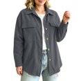 thumbnail image 7 of Enjoytime Jackets for Women Lapel Long Sleeve Button Down Shacket Fall Trendy Casual Coat Plus Size Clothes, 7 of 7