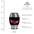 thumbnail image 2 of Red And Blue Phoenix In Fire Cremation Urn Human Ashes - Urns For Adult Male Small - Adult Urns For Human Ashes Women - Memorial Urns For Human Ashes Keepsake - Urns For Ashes (Size -3",4pcs), 2 of 5