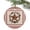 wine red, variant on Western Star Pinecone Garland Christmas Ceramic Ornament 2025,3" Round Xmas Tree Hanging Accessories with Gold Ribbon