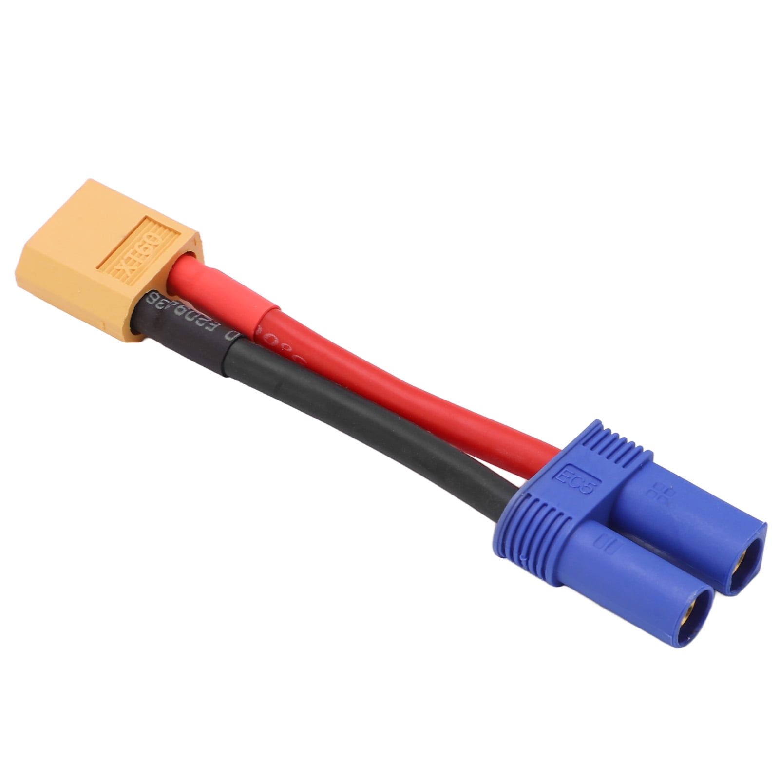 RiToEasySports Cable XT6 Hembra a EC5 Macho, Adaptador de Conector 12 AWG para Conectar Batería y ESC para Coche RC y Avión RiToEasySports Cable XT6 Hembra a EC5 Macho, Adaptador de Conector 12 AWG para Conectar Batería y ESC para Coche RC y Avión