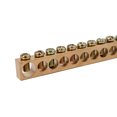 thumbnail image 3 of Unique Bargains 10 Holes Electric Distribution Cabinet Wire Terminal Ground Copper Bar 2pcs, 3 of 3