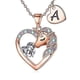 thumbnail image 4 of Collar de amor colgante unicornio Yashi cobre color circón Oro G modelo 21738, 4 of 5