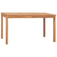 thumbnail image 1 of vidaXL Garden Dining Table 140x80x77 cm Solid Teak Wood, 1 of 5