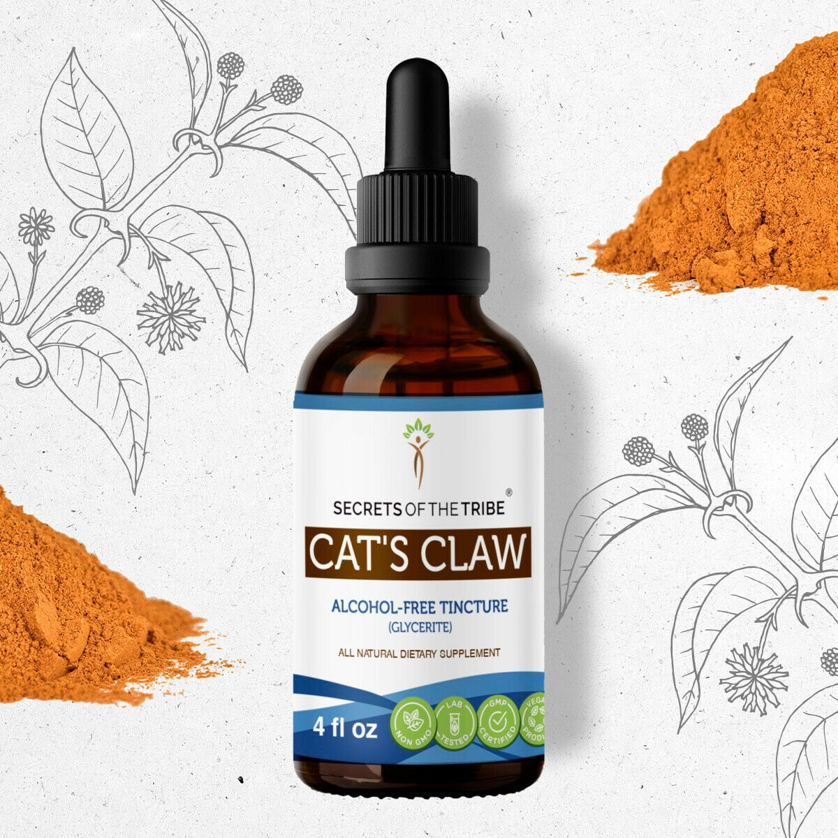 Cat's Claw Tincture AlcoholFREE Extract, Wildcrafted Cat's Claw
