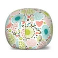 thumbnail image 1 of Cartoon Storage Toy Bag Chair, Abstract Hearts Doodle Style Composition of Flowers Dots and Dandelion Petals, Stuffed Animal Organizer Washable Bag, Large Size, Multicolor, by Ambesonne, 1 of 3