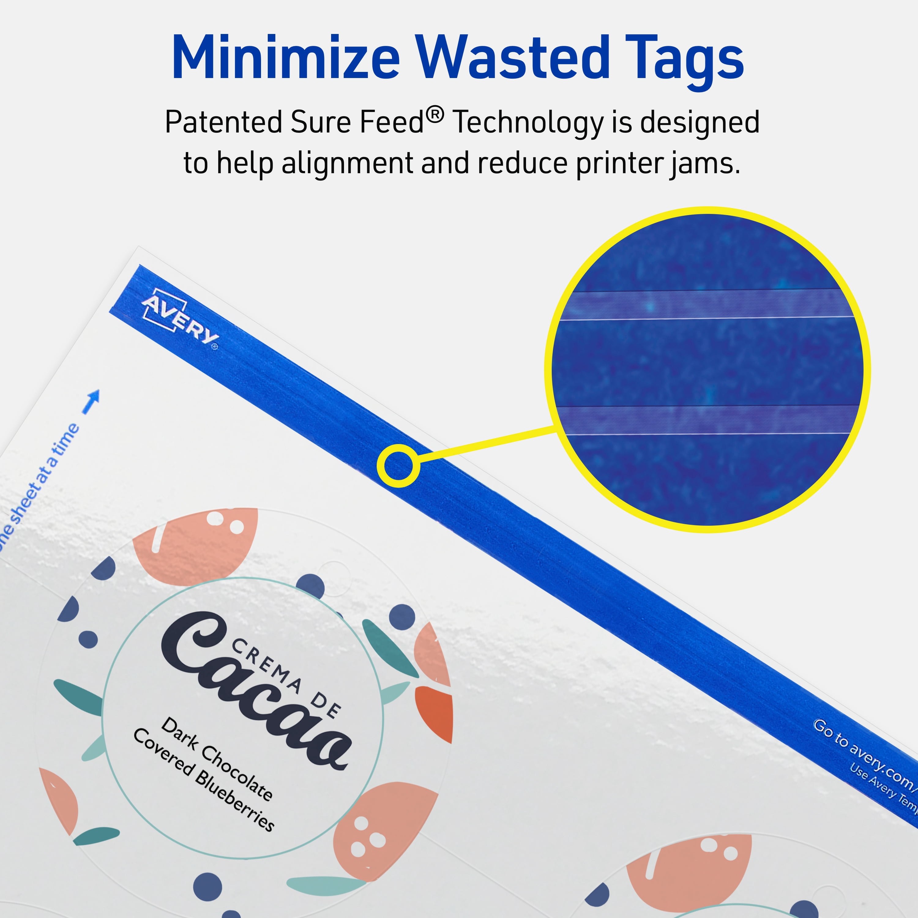 Avery 3" Diameter Round Tags, Glossy White, 150ct