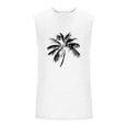 thumbnail image 5 of Tanque Deportivo de Cuello Redondo de la Impresión de la Moda Casual de los Hombres, Blusa de Poliéster sin Mangas para el Uso Diario Casual Al Aire Libre, 5 of 5