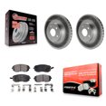 thumbnail image 1 of Transit Auto Front Coated Disc Brake Rotors and Semi-Metallic Pads Kit for Car Subaru Impreza Legacy Saab 9-2X KGF-100203, 1 of 11