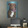thumbnail image 5 of Luxe Metal Art 'Staffordshire Bull Terrier' by Rebecca Wang Art, Metal Wall Art, 24"x36", 5 of 9