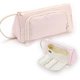 thumbnail image 1 of Pencil Case Teen Girls Pencil Case 3 Compartment Pencil Case for School and Office, 1 of 5