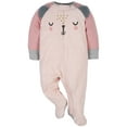 thumbnail image 5 of Gerber Baby Girl Sleep 'N Play Footed Pajamas, 2-Pack, 5 of 5