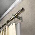 thumbnail image 2 of Rod Desyne Hans 13/16" Single Curtain Rod, 18-28 inch, Antique Brass, 2 of 3