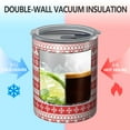 thumbnail image 2 of 12oz Coffee Tumblers Red and White Christmas Pattern Stainless Steel Vacuum Insulated Travel Tumbler Coffee Cups Mug with Lid and Straw with Cleaning Brush for Cold & Hot Drinks, 2 of 5