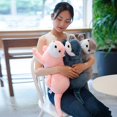 thumbnail image 2 of 40-80cm Reallife Eurasian River Otter Plush Toy Realistic Wild Animal Stuffed Doll Soft Lovely Sloth Toys Cute Gift For KidsGray60cm Deng Xun unisex, 2 of 2