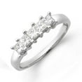 thumbnail image 2 of 5 Stone Princess Diamond Wedding Band for Her in White Gold, 2 of 3
