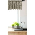 thumbnail image 3 of Ambesonne Floral Valance Pack of 2, Nature Inspiration Berry, 54"X12", Taupe Cream, 3 of 4