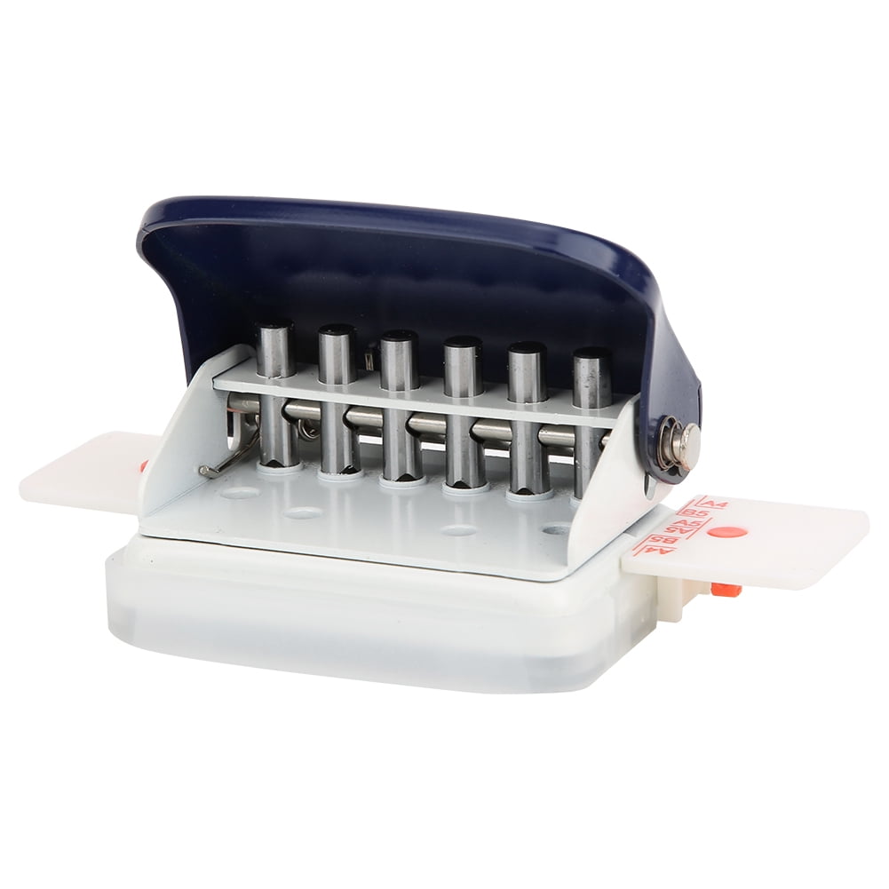 NFTIGB Multi Function Manual 26 Hole Paper Puncher Tool for A4 B5 A5 Binders, Dark Blue Colored Office Supplies for Students and Professionals (10 inches / 25.4 cm)