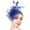 Blue, variant on Clearance Heardband Fascinators for Women Tea Party Headband Hat Mesh Feathers Hair Clip for Wedding Cocktail and Church