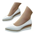 thumbnail image 3 of Shoes for Women,Comfortable Casual Shoes New Casual Wedge Heel Pointed Toe On Fashion Footwear For Daily Wear And Work Engagements,Walking Shoes(Size:7), 3 of 9