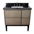 thumbnail image 6 of Bellaterra Home 37" Single vanity in Linen Brown finish top with Black galaxy and rectangle sink, 6 of 12