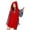 A-Red6, variant on Yuanlong Womens Scarves Solid Color Ribbed Knitted Hooded Shawl One-Piece Scarf Winter Fashionable Thermal Neckwear Cape