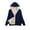 Blue, variant on LEAVINGSUO Sweatshirt for Women Long Sleeve,Women's Long Hoodies Tunic Winter Warm Fleece Lined Zip Up Hooded Sweatshirt Jacket Coat