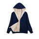 thumbnail image 1 of Abrigos de Invierno Para Mujer Abrigo de Piel Sintética Sudaderas Con Capucha Largas Túnica Forro Polar Cálido Sudadera Con Cremallera Chaqueta Abrigo Odeerbi  ODB171768, 1 of 5