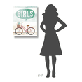 thumbnail image 4 of Global Gallery's 'Beach Cruiser Girls II' By Michael Mullan Stretched Canvas Wall Art, 4 of 4
