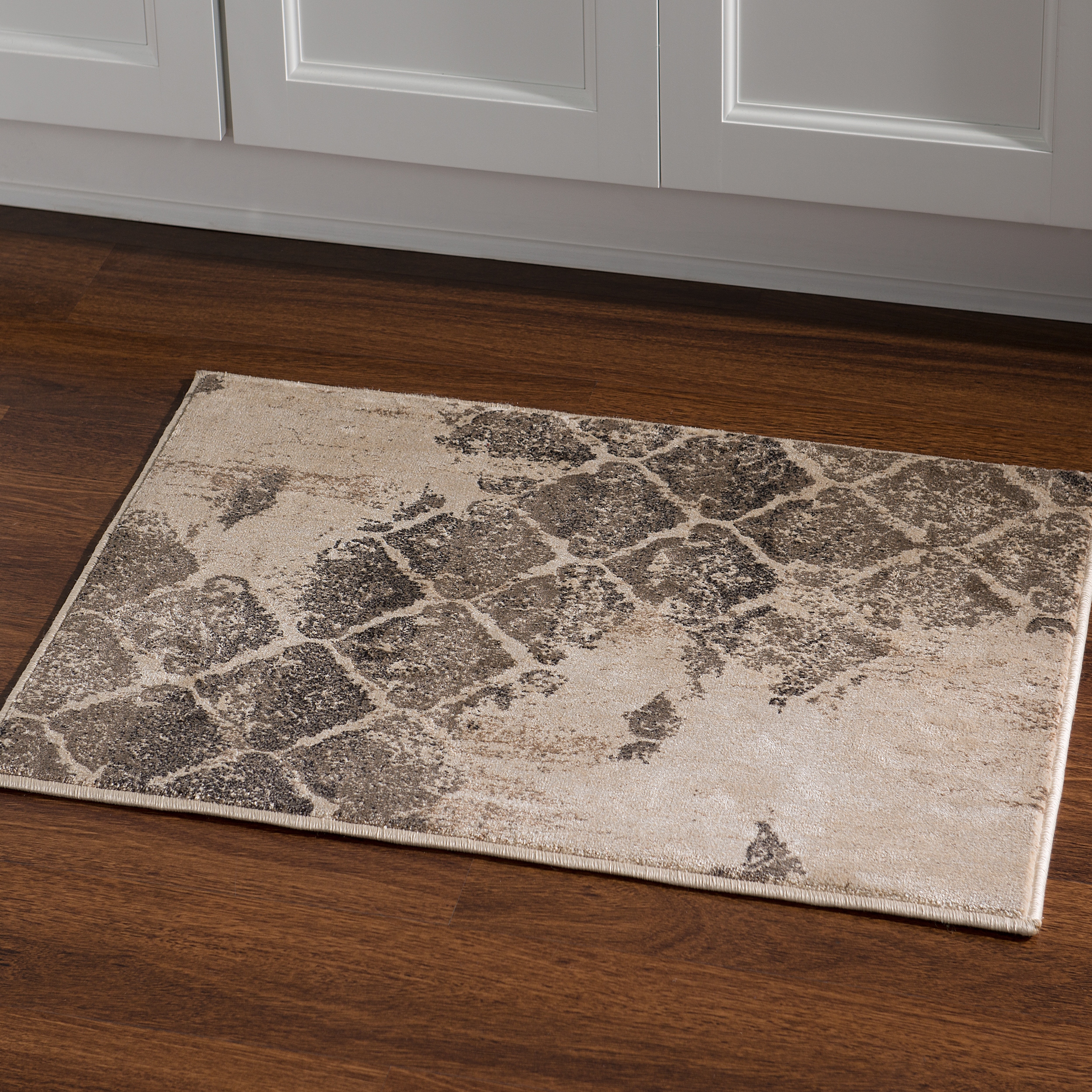 Jewel Clara Beige Olive Area Rug 8x10 Powerloomed Transitional Design Polypropylene