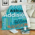 thumbnail image 4 of Custom Name Blanket for Kids Adults Personalized Blanket with Name Flannel Blanket Customized Name Blanket for Birthday Valentines Christmas Day (30x40, Pink), 4 of 6