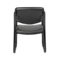 thumbnail image 5 of Boss Office Products LeatherPlus Waiting Room Reception Chair with Arms, Black, 5 of 10
