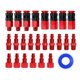 thumbnail image 1 of Kit de 25 piezas de acoplamientos y tapones neumáticos NPT de 1/4", racores neumáticos de conexión rápida, conector rápido industrial de aluminio, juego de conectores, 1 of 5