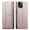 Pink, variant on RFID Blocking Wallet Case for iPhone 15 Magnetic Leather Flip Cover with Stand Black