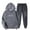Dark Gray, variant on zbxnLI Womens 2 Pieces Outfits Sweatuits Heart Graphic Hoodies and Jogger Pants Activewear Tracksuit Sets
