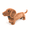 Light Brown, variant on RNHNLOH Dachshund Plush Toy, 13.8 in Soft Dog Stuffed Animal, Realistic Puppy Gift